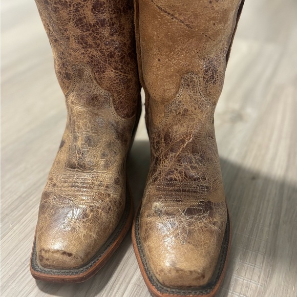 Justin Women's Bent Rail Wildwood Distressed Boot (Tan-BRL122) org $227‎ - Picture 4 of 13